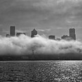 Summer Fog Bank - Seattle Skyline