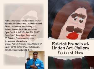 Patrick Francis At Linden Postcard Show 