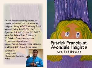 Patrick Francis At Avondale Heights Exhibition 