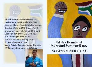 Patrick Francis At Factivism Exhibition 