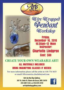 Arts By The Bay Gallery Announces A Wire Wrapped...