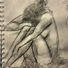 Sketchbook Charcoal Drawing