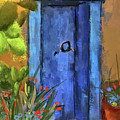 A Blue Door At The Barrio A Blue Door At The Barrio
