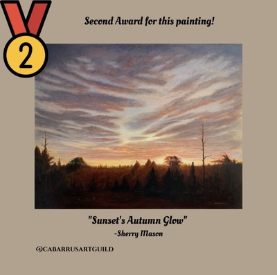 Artist Sherry Mason Receives Second Place Award Artist Sherry Mason Receives Second Place Award