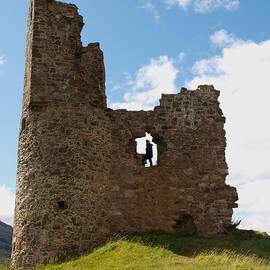 A Ruin with a Human Figure