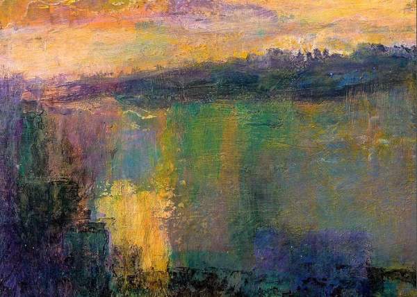 Hand Painted Abstract Landscape