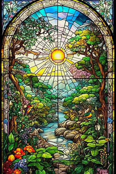 Stained Glass Art - One Image