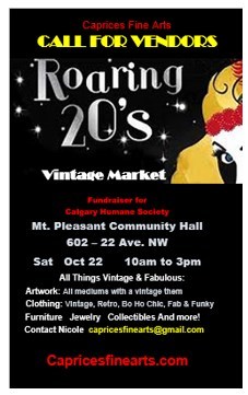 Call For Artists And Vendors For Roaring 20's...