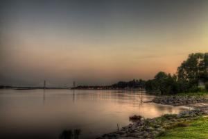 Quiet Evening, On The Mississippi By FAA Photographer On Display Quiet Evening, On The Mississippi By FAA Photographer On Display